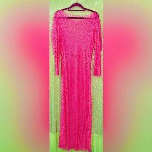 Pink Summer Cover Up Dress